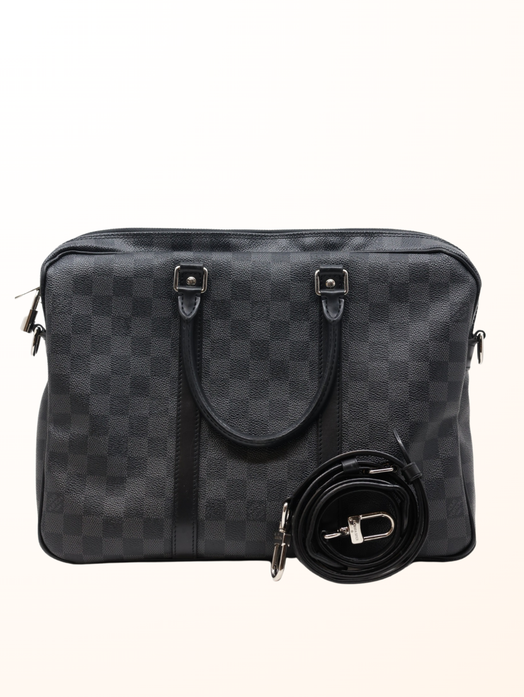Damier Graphite Canvas Porte Documents Bag