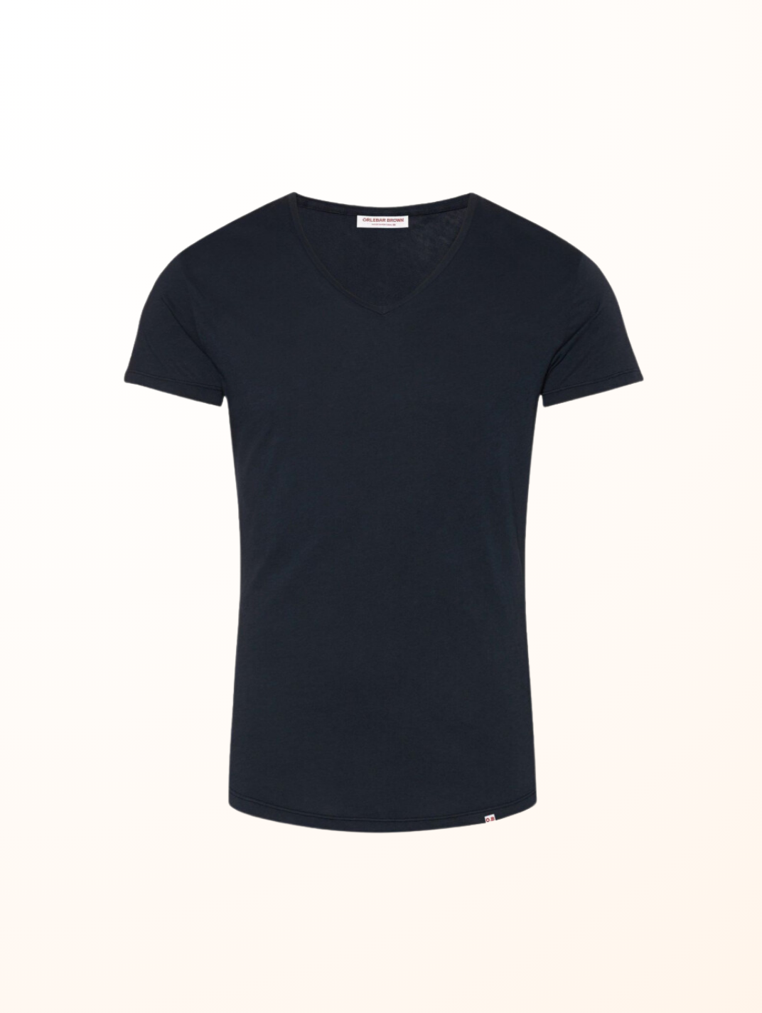 V Neck Slim Fit Cotton T-Shirt Size XS