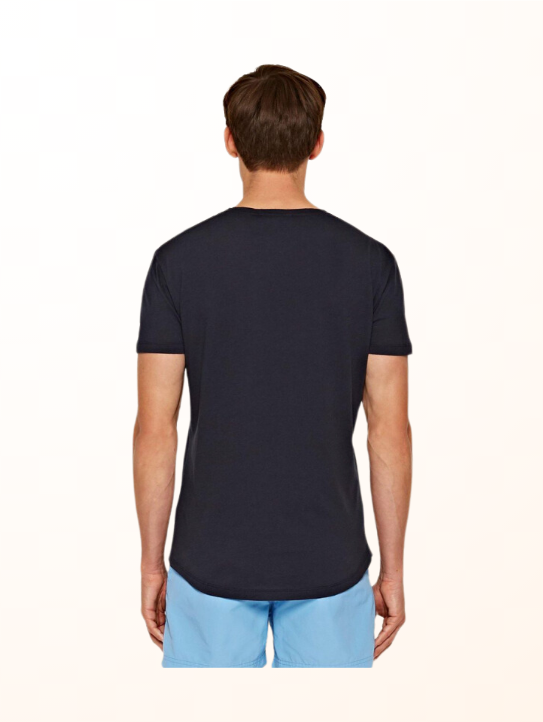 V Neck Slim Fit Cotton T-Shirt Size XS