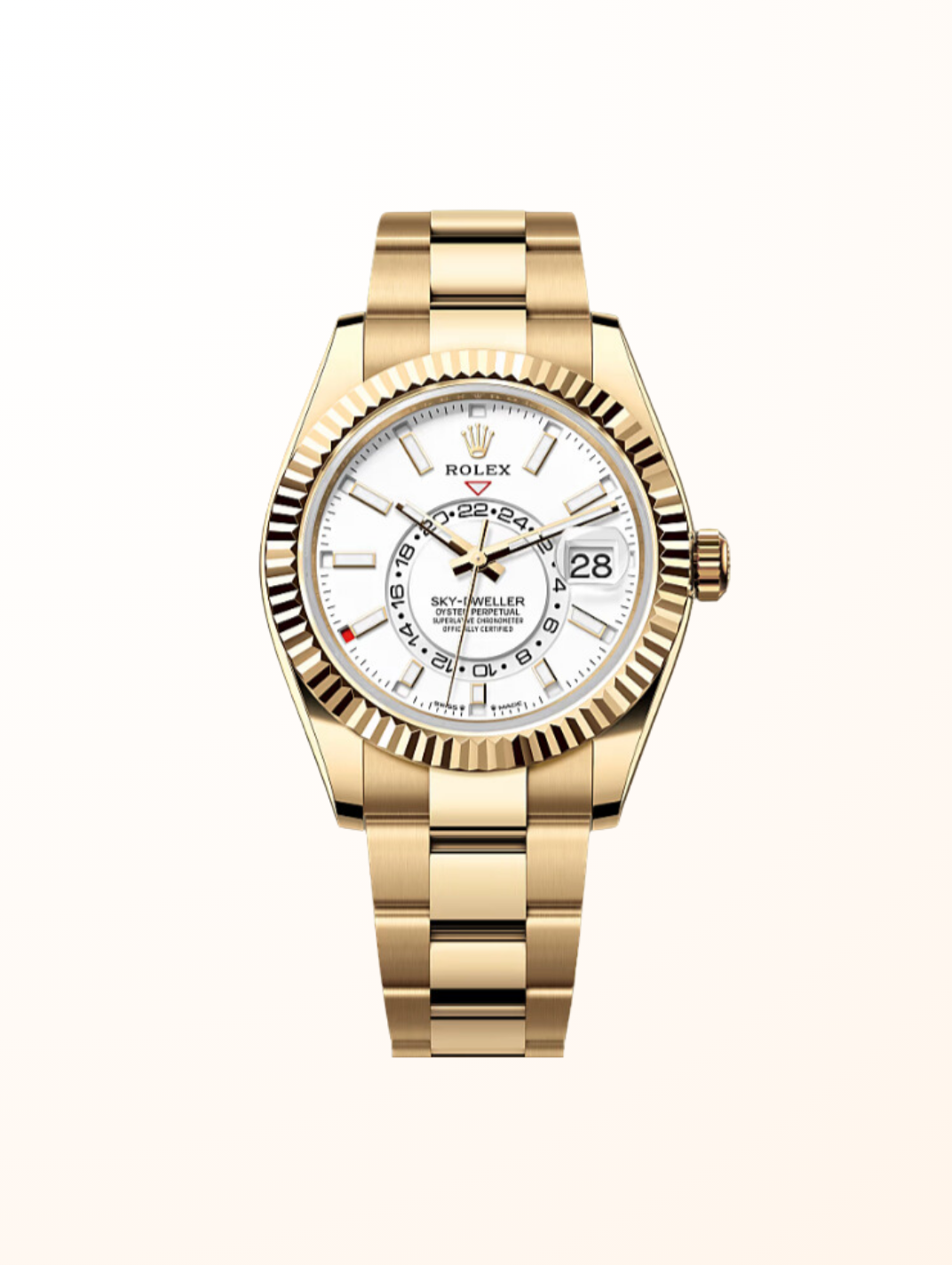 Sky-Dweller YG Oyster Intense White