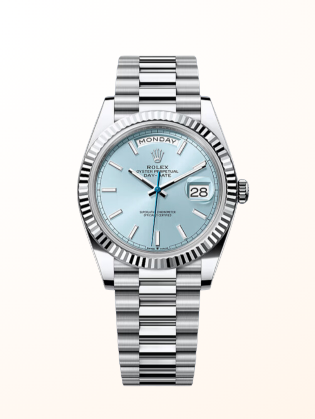 Day-Date 40 Platinum Ice Blue