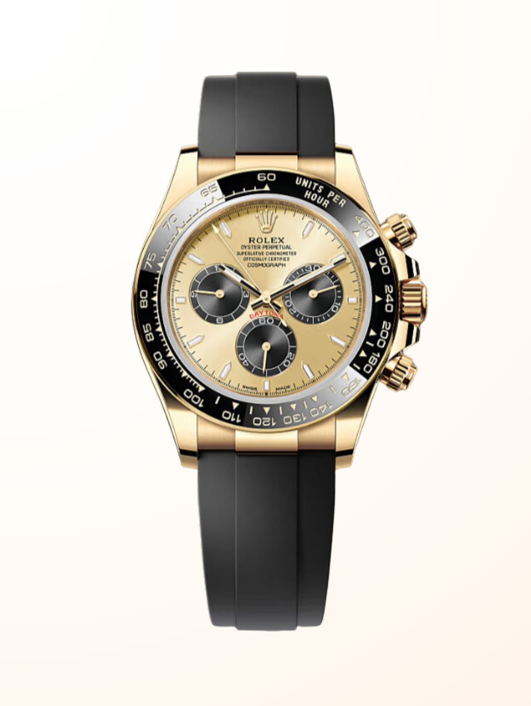 Cosmograph Daytona Oysterflex YG Champagne