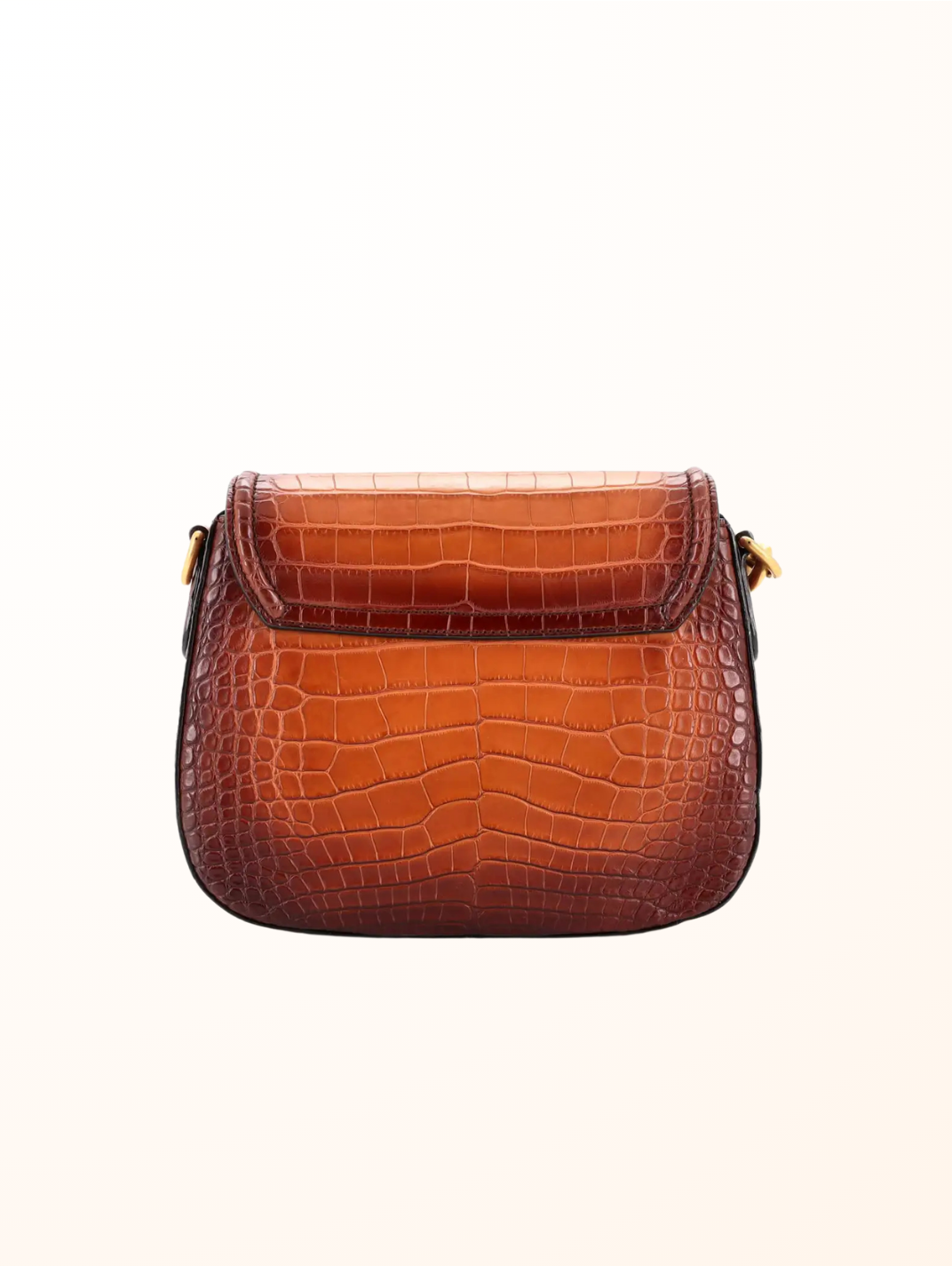 Lady Web Shoulder Bag Crocodile Medium