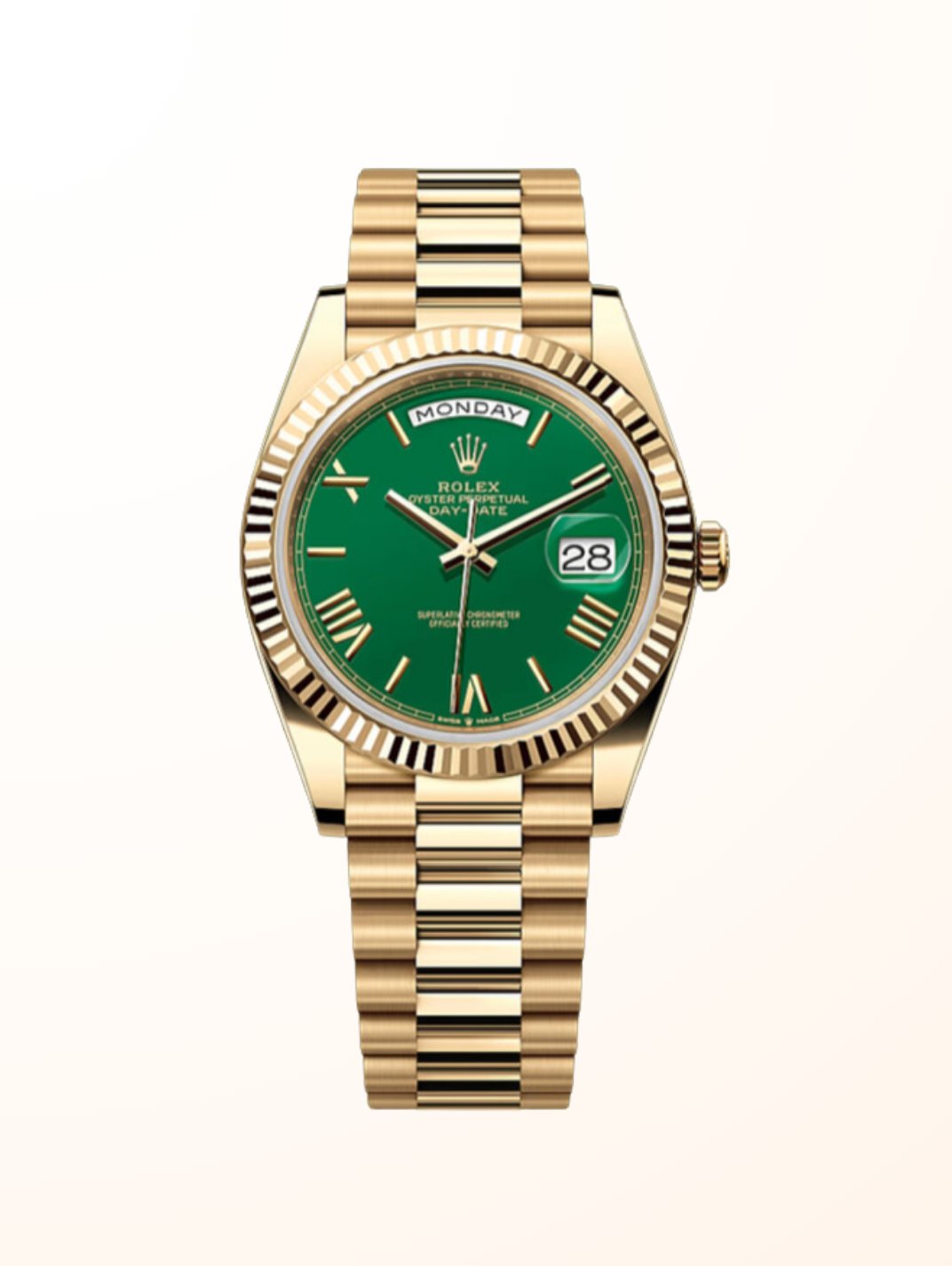 Day-Date 40 Fluted Green