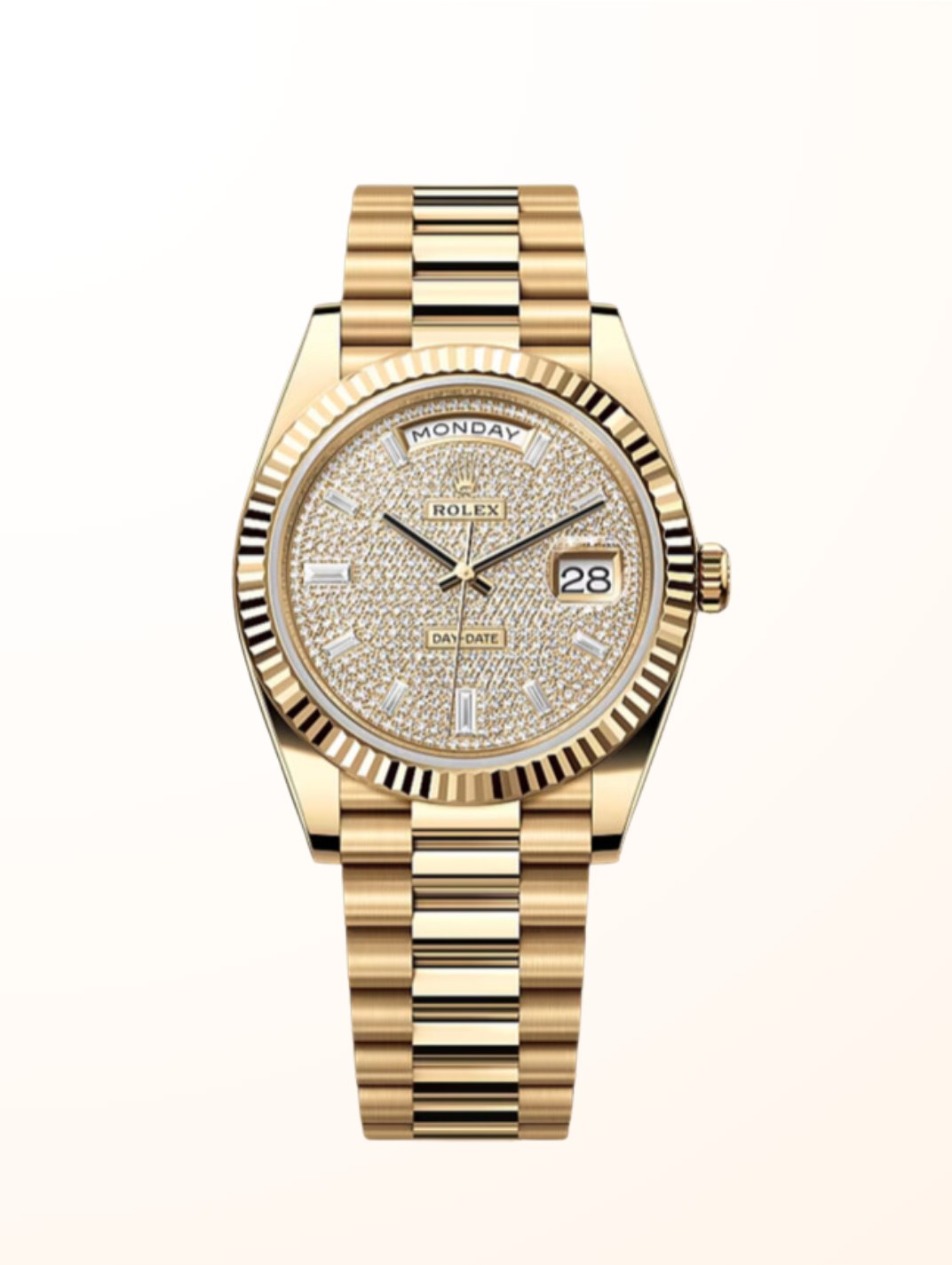 Day-Date 40 Fluted Diamond Pave